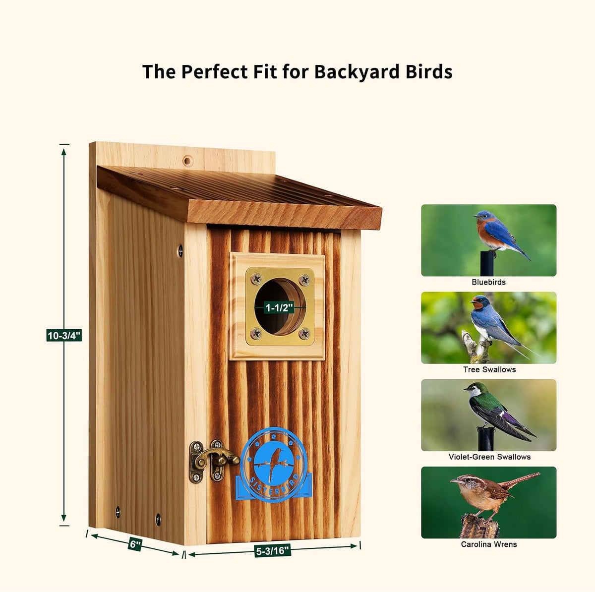 2 Pack Bluebird House, Premium Blue Bird House, Warming Gifts