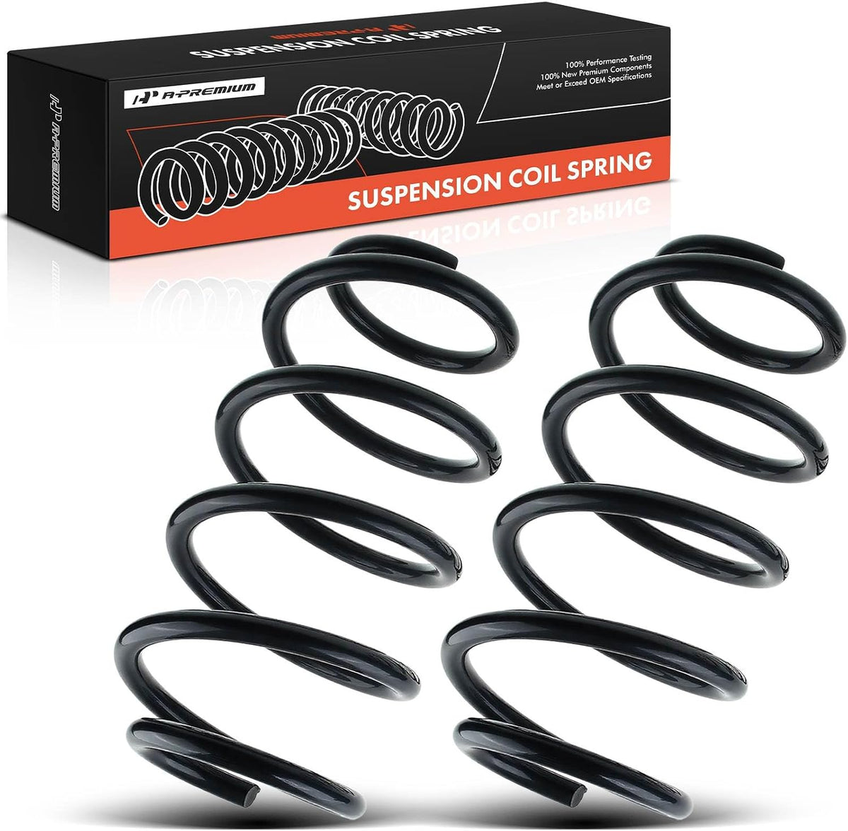 A-Premium 2-Pack Rear Suspension Coil Spring Set Compatible with Jeep