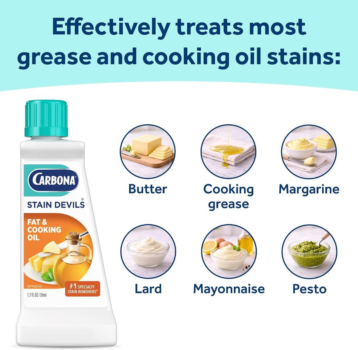 Stain Devils #5, Spot Cleaner for Fat & Cooking Oil, 1.7 Fl Oz