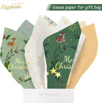 Christmas Tissue Paper 24 Sheets for Gift Wrapping 20x15”
