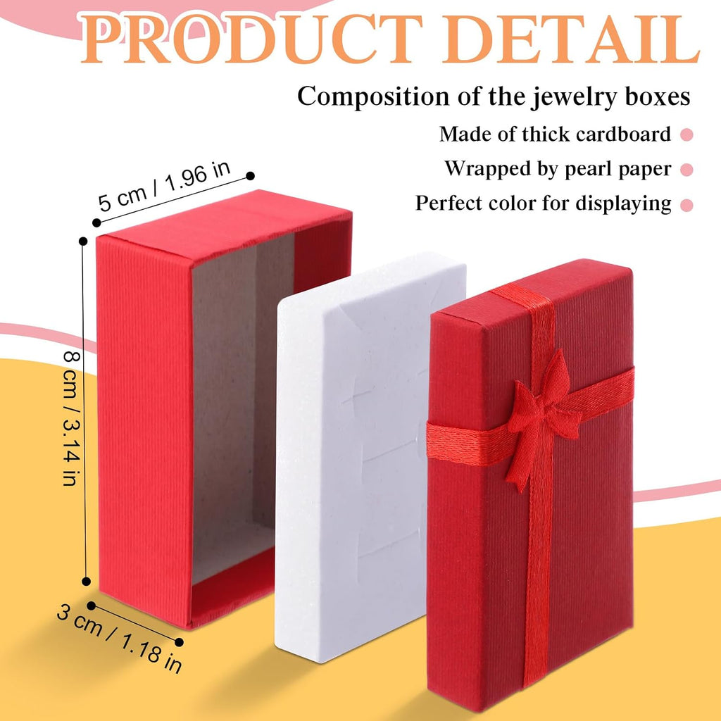 96 Pcs Jewelry Gift Boxes Bulk Small Jewelry Boxes with Lids