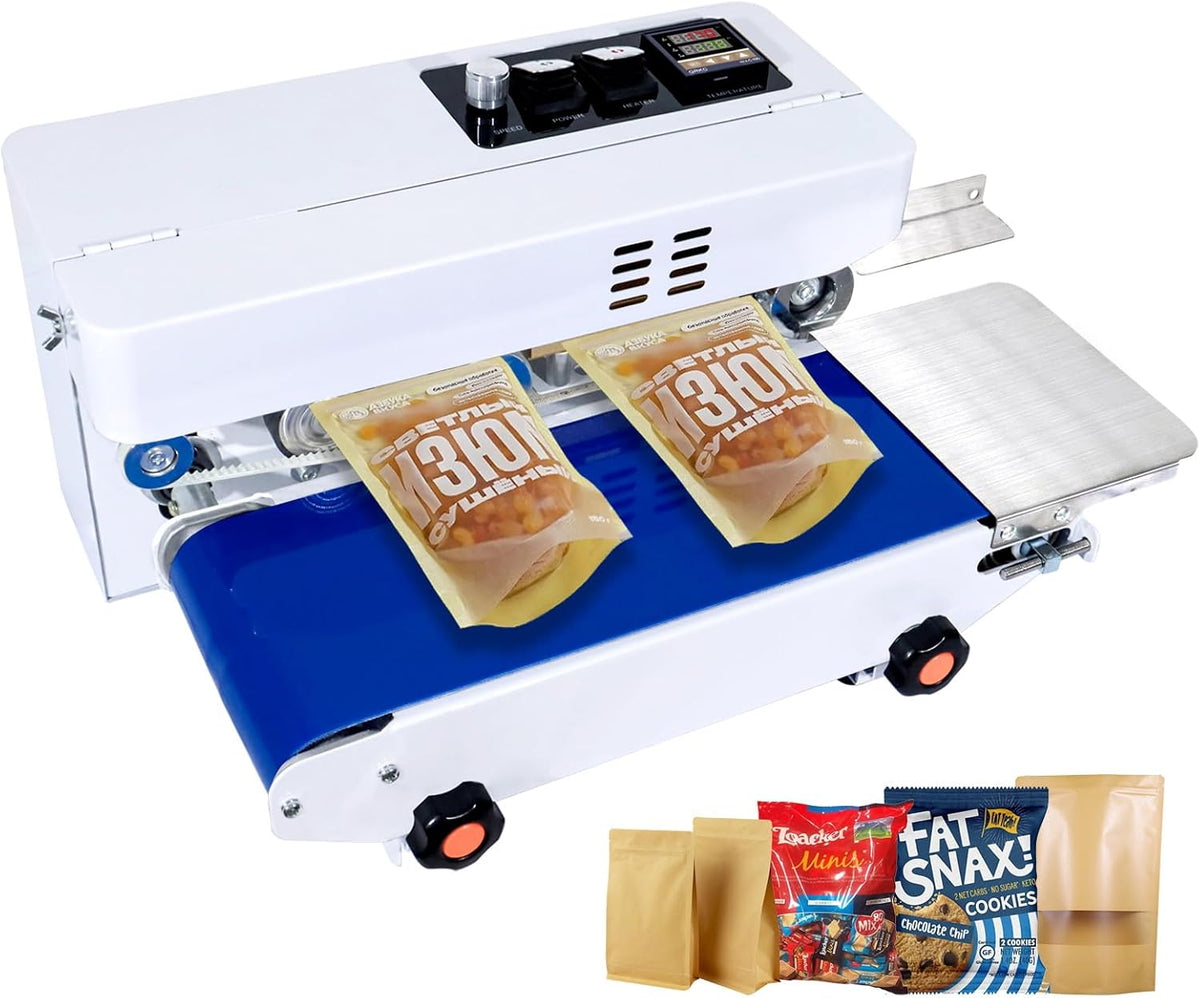 Digital Heat Sealer, Adjustable Temp & Speed Commercial Bag Sealer Machine