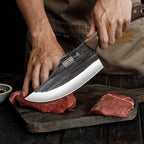 Butcher Knife Set, Sharp Kitchen Knife Set & Roll Bag Gift for Men