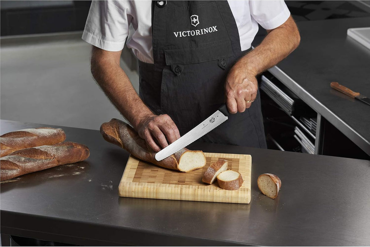 Swiss Army 10-1/4" Serrated Bread Knife with Fibrox Handle