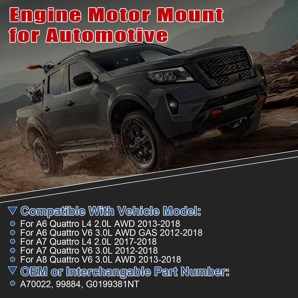 2Pcs Engine Motor Mount Compatible with A6 Quattro & for A7 Quattro