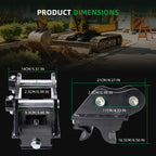Mini Excavator Quick Coupler, 25mm, for 0.8-2 tons Mini Excavators