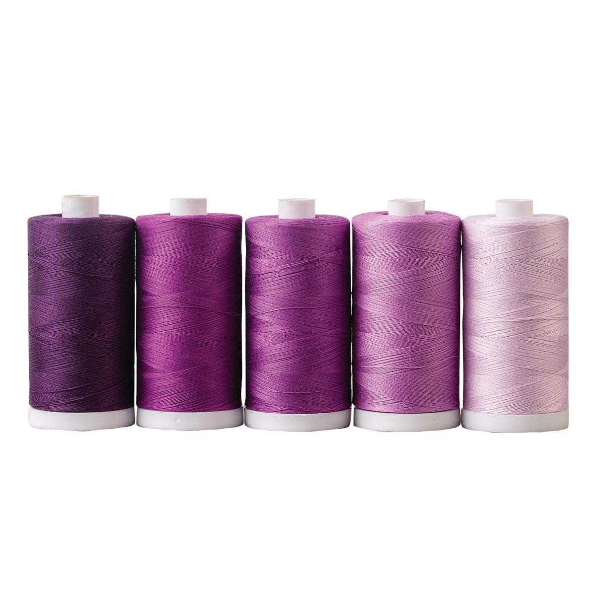 Pink 100% Cotton Thread 5pc 1200yd Spools