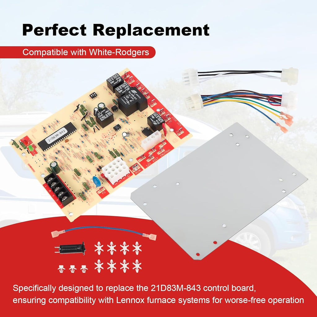 Furnace Control Board 21D83M-843 Replacement for White Rodger Lennox 83M00