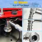 Grease Gun Accessory Kit with Quick-Release Coupler
