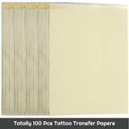 Tattoo Transfer Paper, Cridoz 100 Sheets Tattoo Stencil Transfer Paper for Tattooing Blue