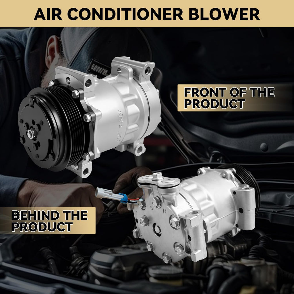 AC Compressor w/Clutch Compatible with Chevy Tahoe C1500 K1500 1996-1999