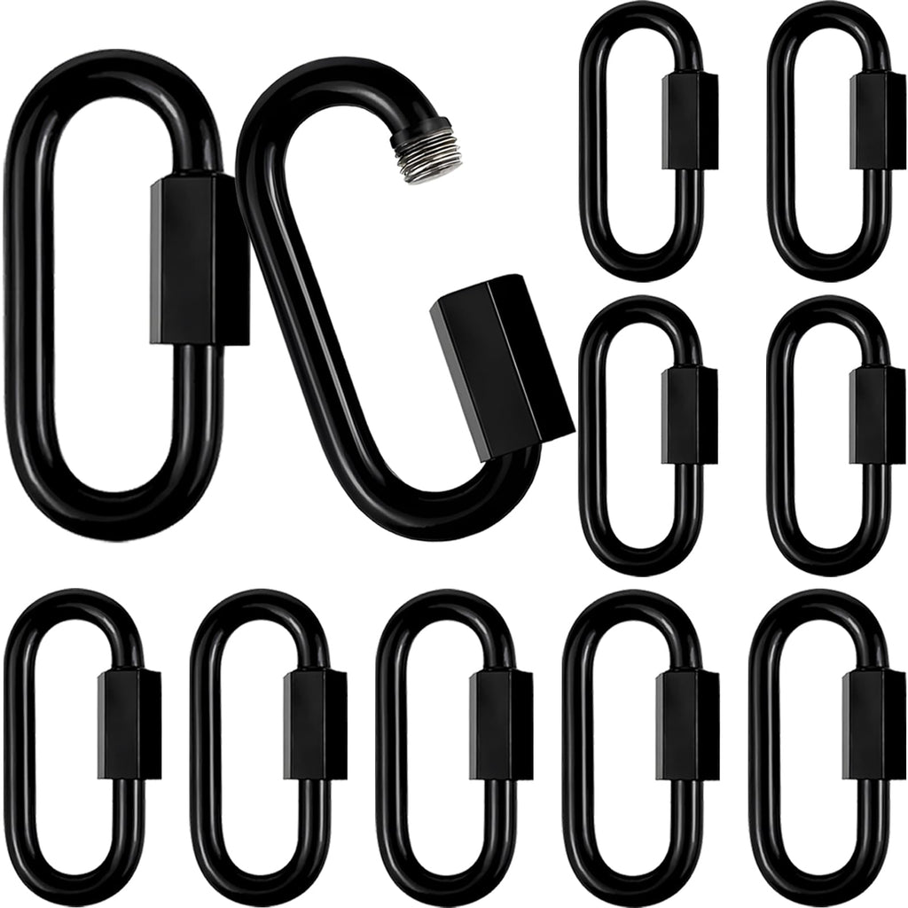 20 PCS 3.5IN(M10) Quick Link, Heavy Duty Locking Connector Rated 1600 Lbs
