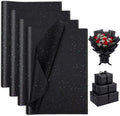 135 Sheets Black Tissue Paper for Gift Bags 20 x 14 Inch Glitter
