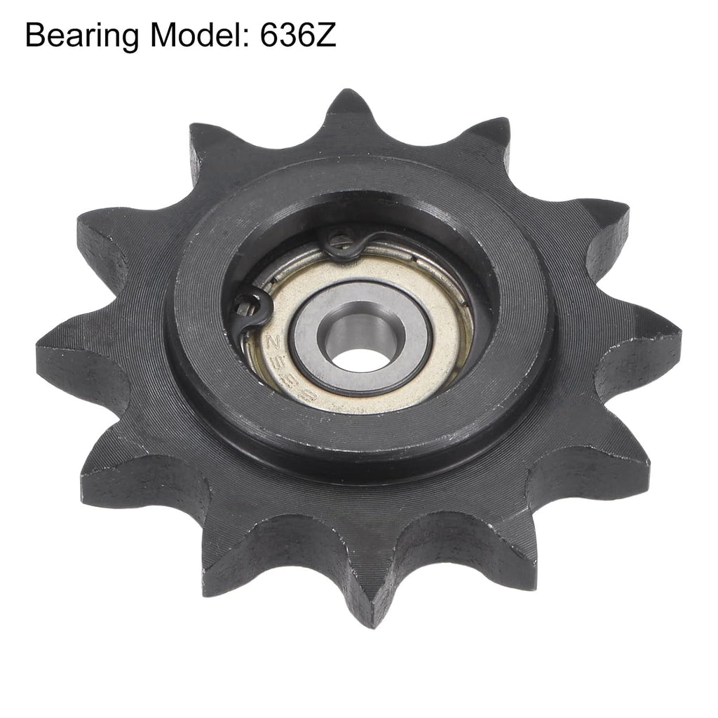 uxcell Chain Idler Sprocket 6mm Bore 1/2" Pitch 1/2" Tooth Tensioner