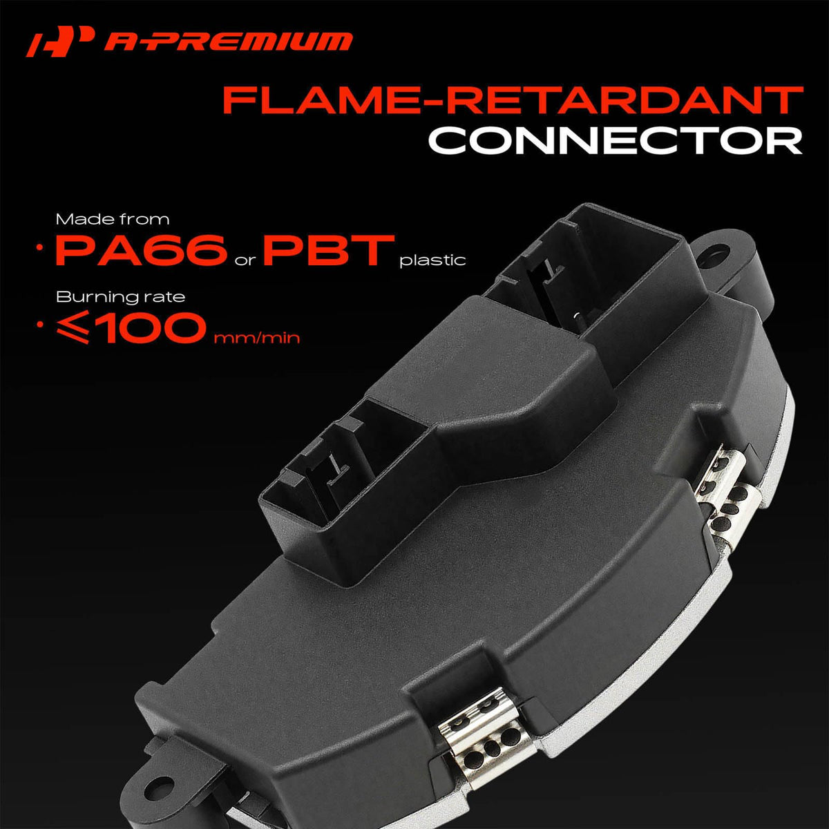 A-Premium Front HVAC Blower Motor Resistor with 6 Pins Connector