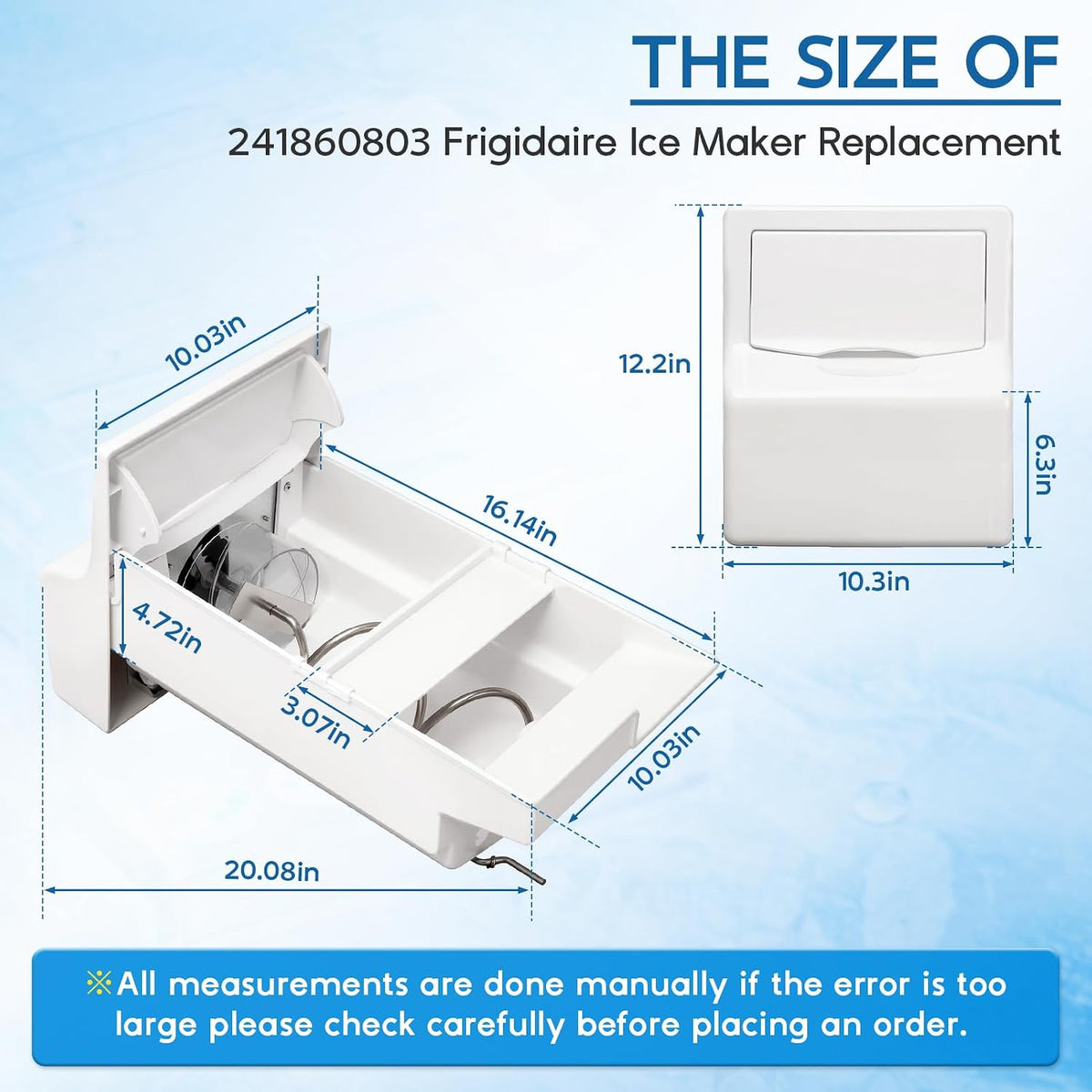 241860803 Refrigerator Ice Bucket Replacement for Frigidaire Refrigerator