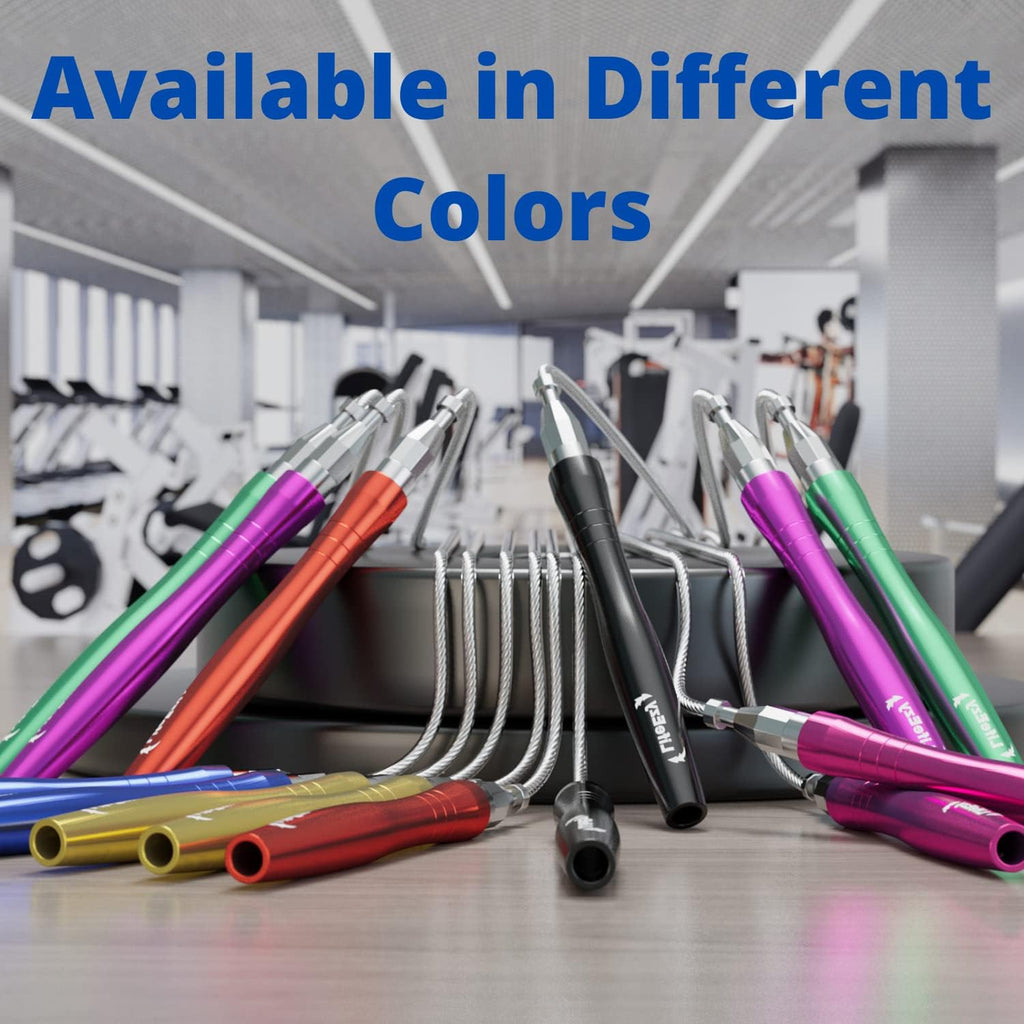 Jump Rope, High Speed Weighted Jump Rope - Premium Quality Tangle-Free - Self-Locking Screw-Free Design - Jump Ropes
