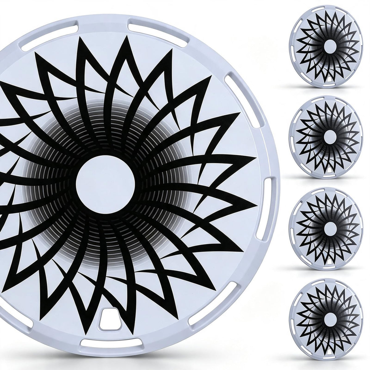 Universal 15 Inch Hubcaps Replacement, Aero disc Full Coverage Wheel Covers