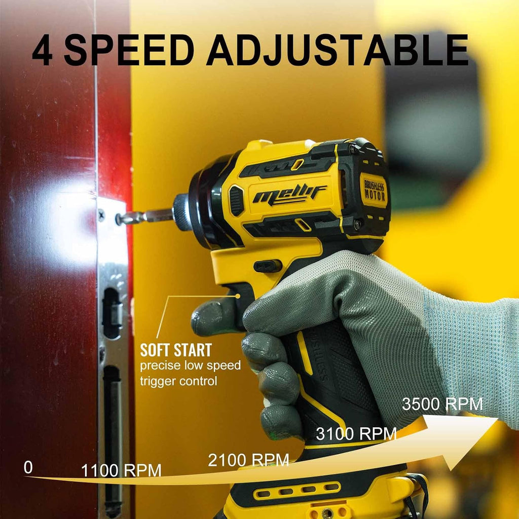 1/4In Hex Impact Driver Compatible with Dewalt 20V 60V Max Battery