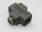 3FC2 3/8IN NPTF, Anodized Aluminum, Flow Control Valve, in LINE, Screw Adjustment