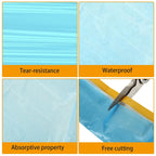 8 Rolls 22" x 66' Painters Plastic Sheeting, Pre-Taped Masking Film, Tape and Drape Drop Cloth for Painting