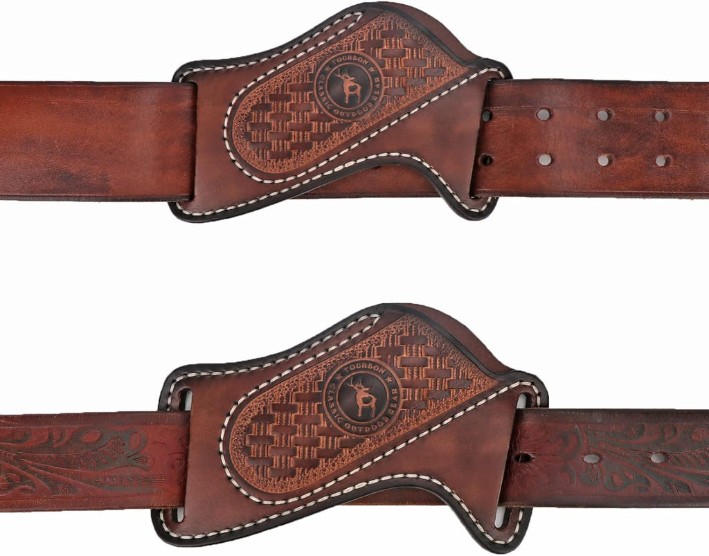 Leather Knife Sheath for Belt EDC Folding Pocket Knife Holster Compact Draw | 3mm thick leather, fits Buck 110 &