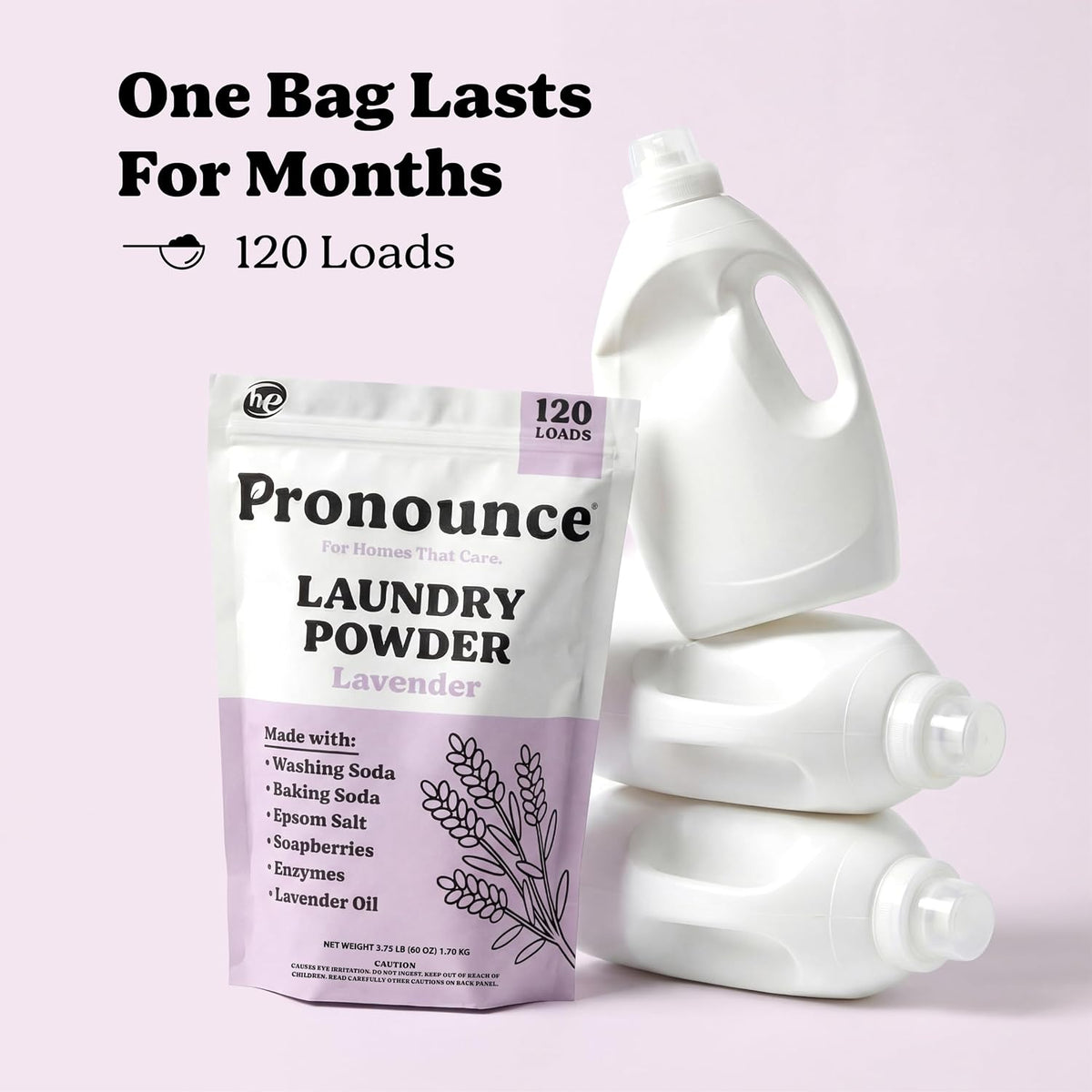 Laundry Detergent Powder Alternative | Cleaner Ingredients. No Harsh Preservatives. Stain + Smell Fighting. With