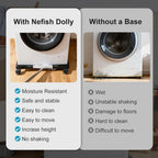 Furniture Dolly Adjustable Mini Fridge Stand with Wheels Washing Machine Stand Mobile Roller with 4 Locking Swivel