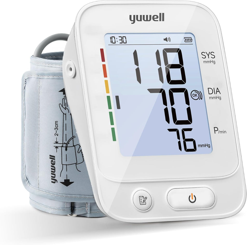 Blood Pressure Monitor, Large Upper Arm Blood Pressure Cuff, Digital Blood Pressure Machine for Home Use, Large