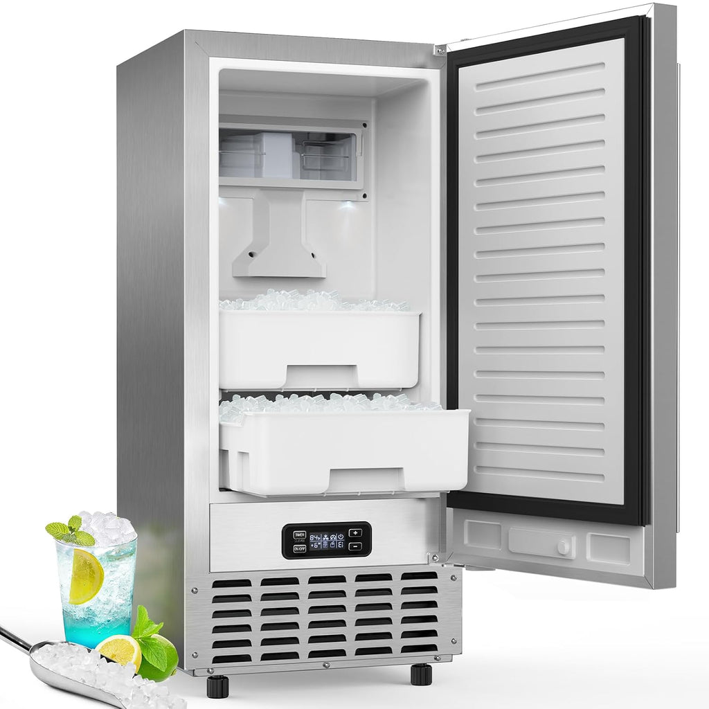 Undercounter Nugget Ice Maker,Commercial Nugget Ice Machine,66 lbs/Day,Built-in or Freestanding‌ with