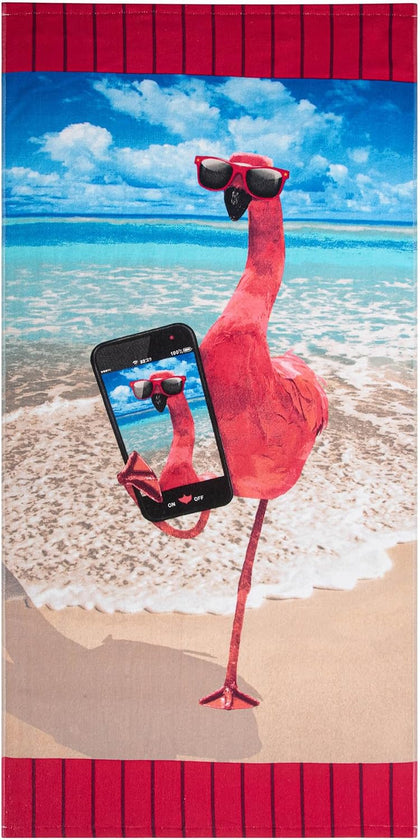 Beach Towel Oversized 28x58 Velour Sand Free Quick Dry Swim Towel Extra Large Light Travel Towel for Adults Beach