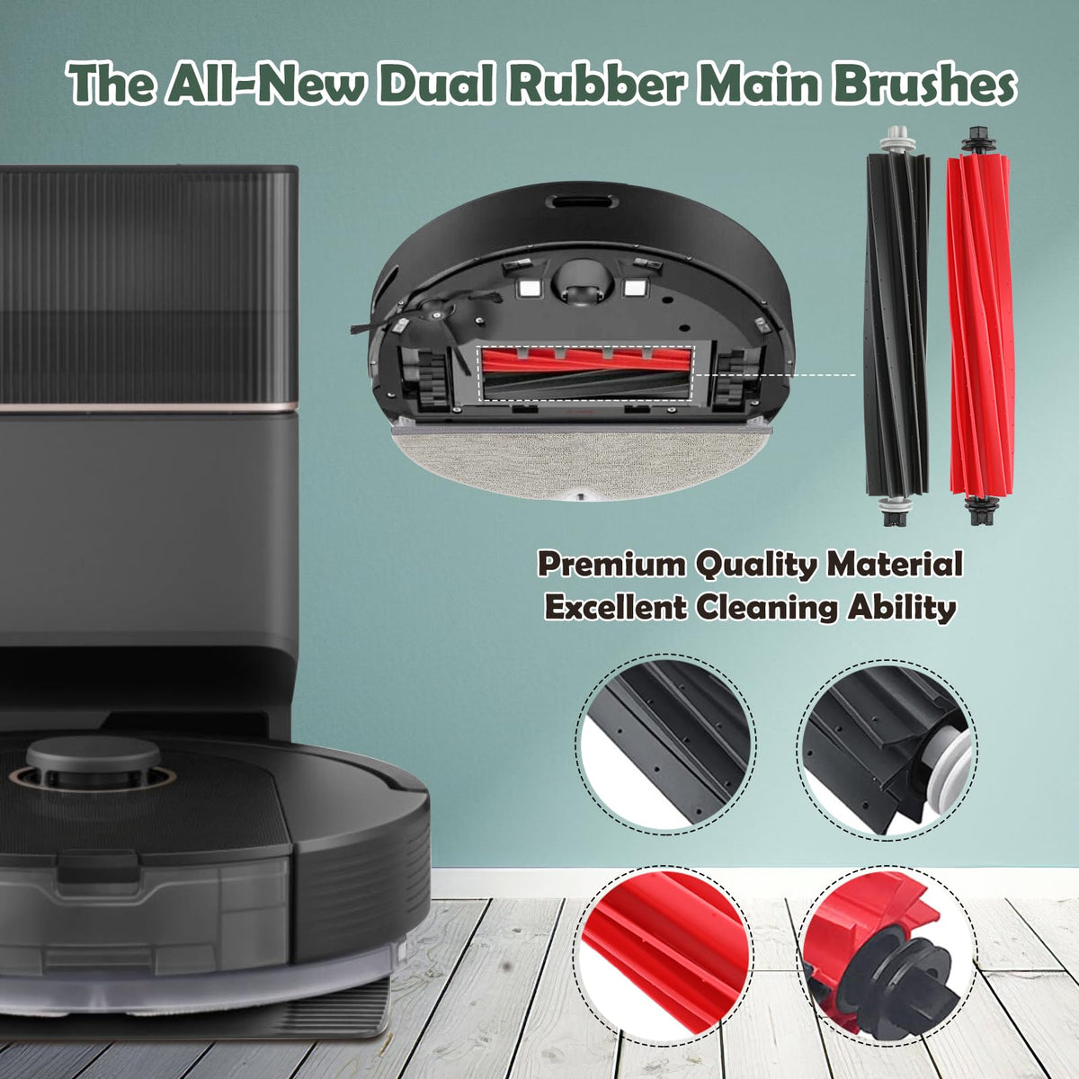 Replacement Parts for Roborock Q8 Max/Max+, Q5 Pro/Pro+ Robot Vacuum