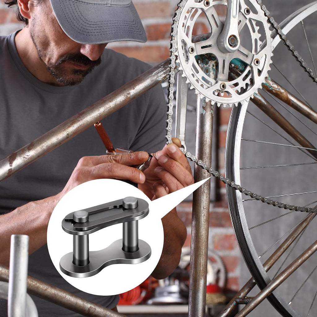 5pcs #41 Roller Chain Connecting Links, Grey