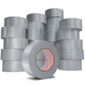 24-Pack 9 Mil Silver Heavy Duty Duct Tape Strong Adhesive, 2 Inch x 720 Yd Duct Heavy Duty Waterproof All Weather