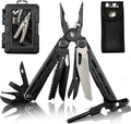 19 In 1 Pocket Multi Tool, Stainless Steel Multitools Pliers with Fire Starter and Glass Breaker, Folding EDC Camping