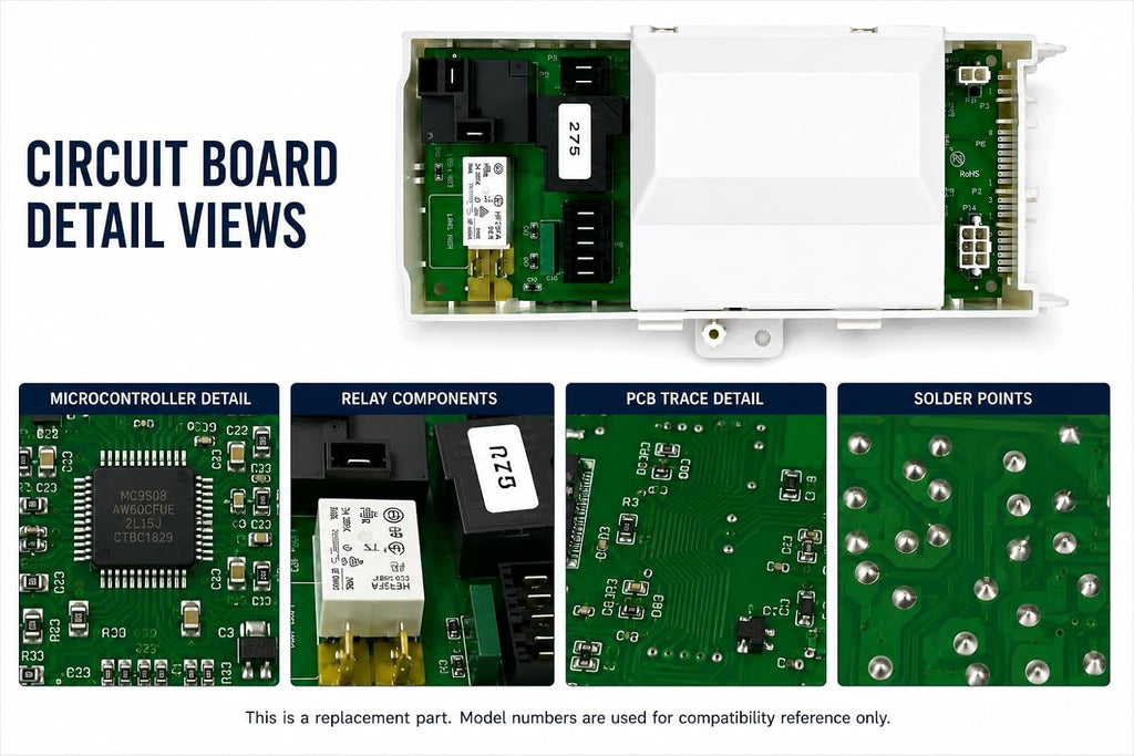 Dryer Control Board W10111620 Compatible with Select Dryer Models 7MMGDB850WL0 7MMGDB850WL1 MEDB800VB0 MEDB800VQ0 MEDB800VU0
