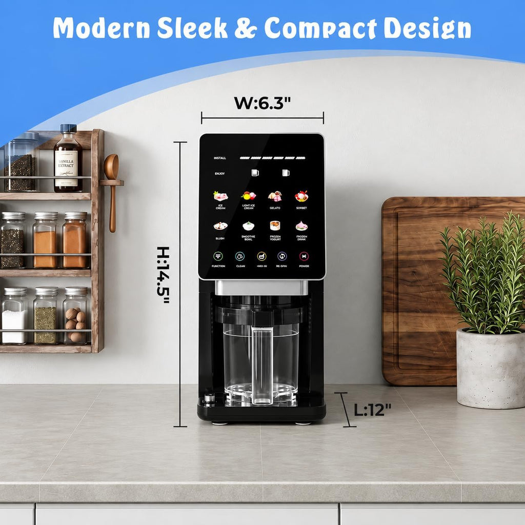 Ice Cream Maker, 11-in-1 Frozen Treat Yogurt Machine with 3 Pints
