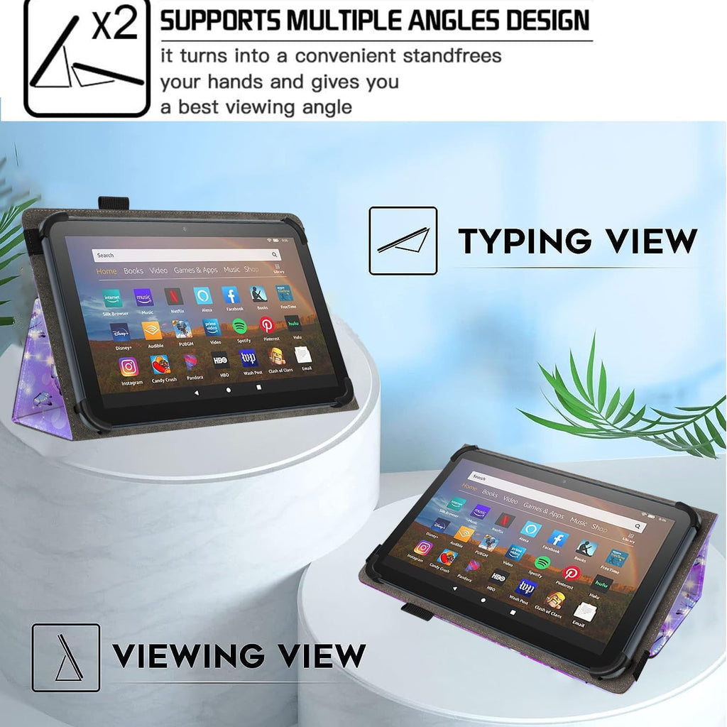 Universal 10 10.1 Inch Android Tablet Case,Slim Folding Stand Cover for All 9"-10.5" Touchscreen Tablet Case with