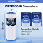 POOLPURE PLFPRB50-IN Hot Tub Filter Replace Pleatco PRB50-IN, Unicel C-4950
