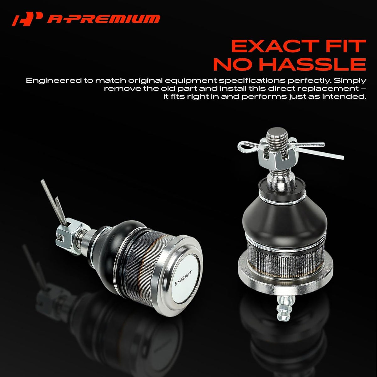 A-Premium Front Upper & Lower Ball Joint Kit - Forge Steel