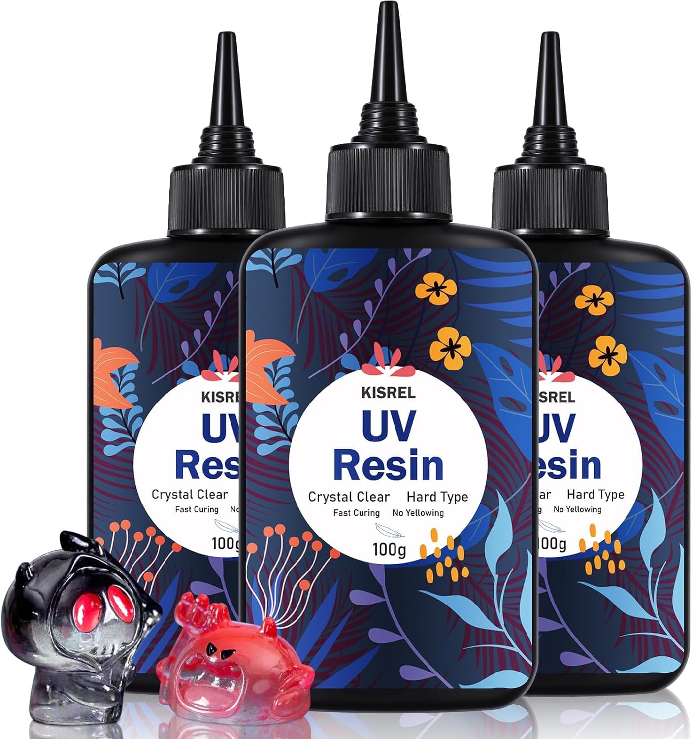 UV Resin 300g - Upgraded UV Resin Kit, Hard Type Crystal Clear Ultraviolet Curing UV Epoxy Resin for Craft Jewelry