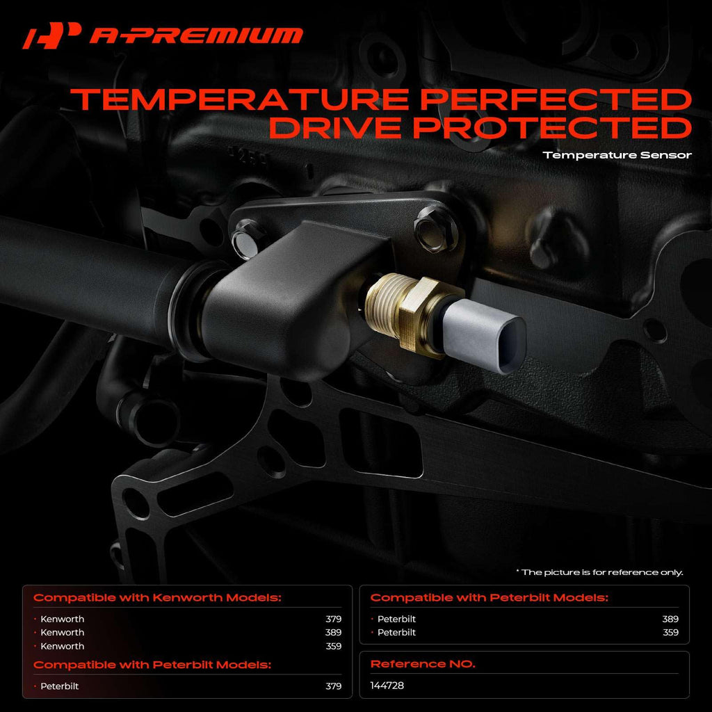 A-Premium Engine Coolant Temperature Sensor Compatible with Kenworth