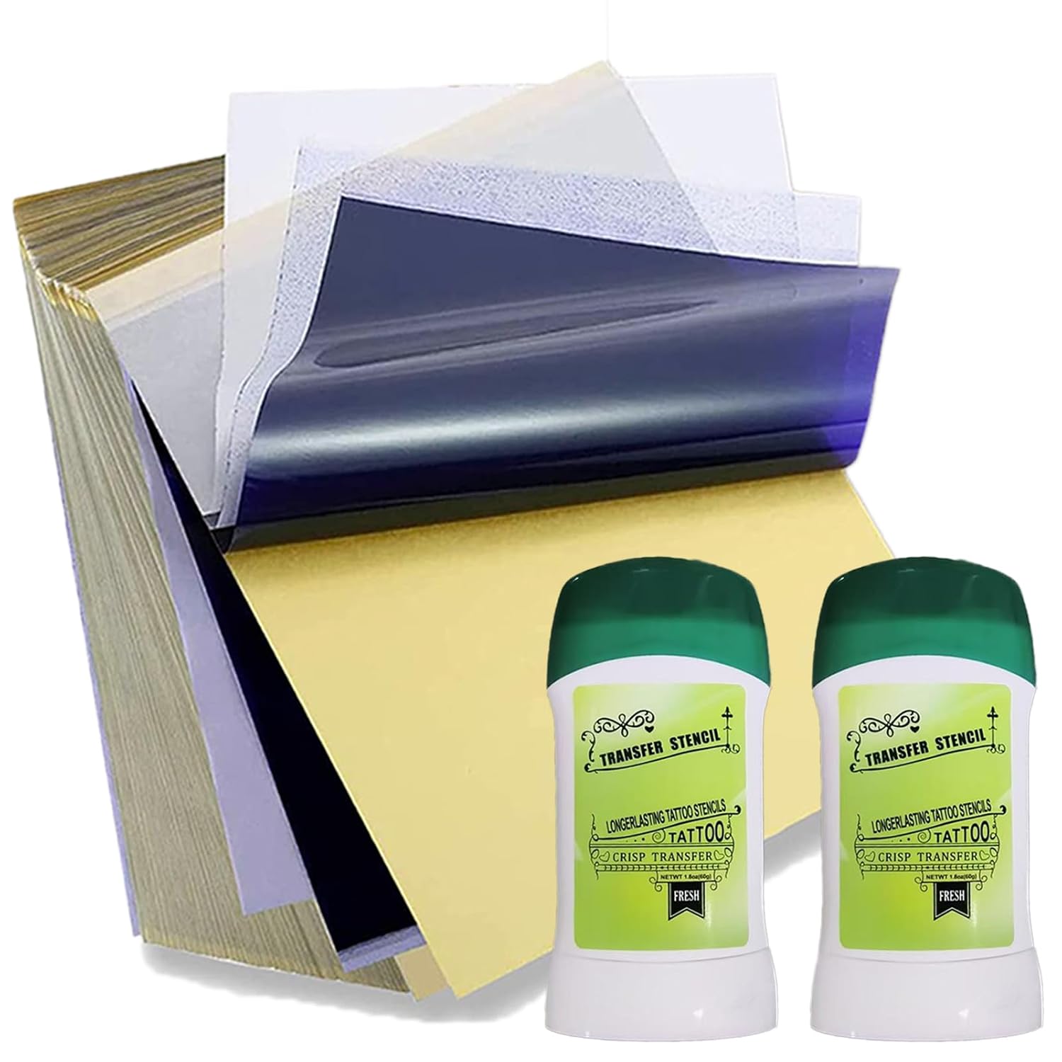 Tattoo Stencil Paper Transfer Gel Kit 100 Sheets A4 Transfer Paper