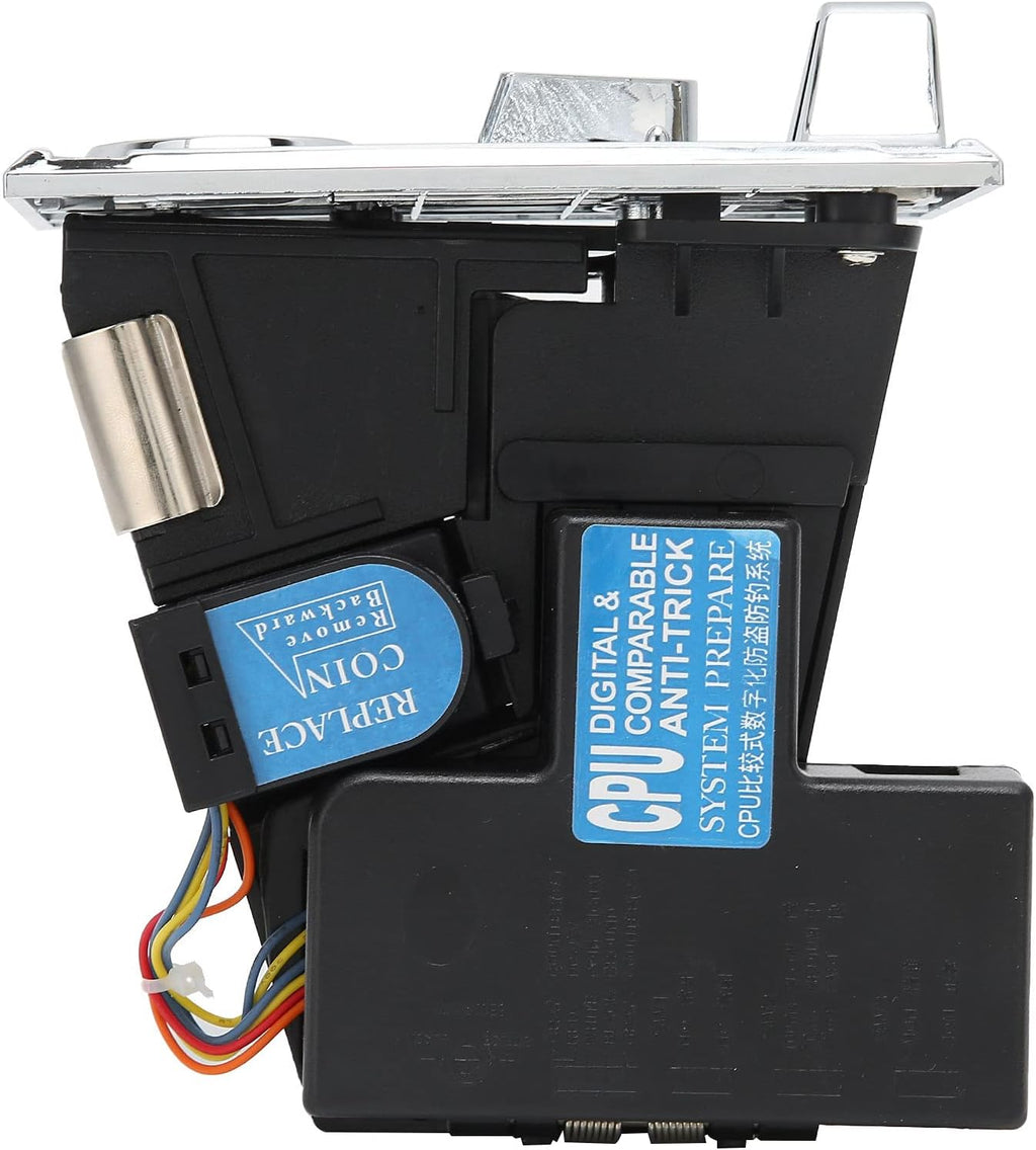 Coin Acceptor,Comparable Roll Down Coin Mech Acceptor Coin Selector CPU Programmable Electronic Coin Selector for