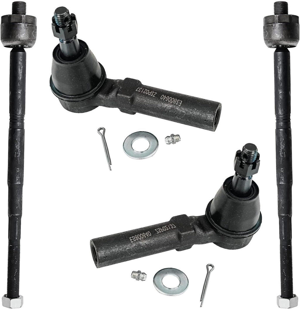 Detroit Axle - 2.4L Front Tie Rods for 2010-2017 Chevy Equinox GMC Terrain