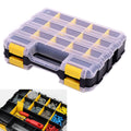 Tools Organizer Box Small Parts Storage Box 34-Compartment Double Side Hardware Organizers with Removable Plastic