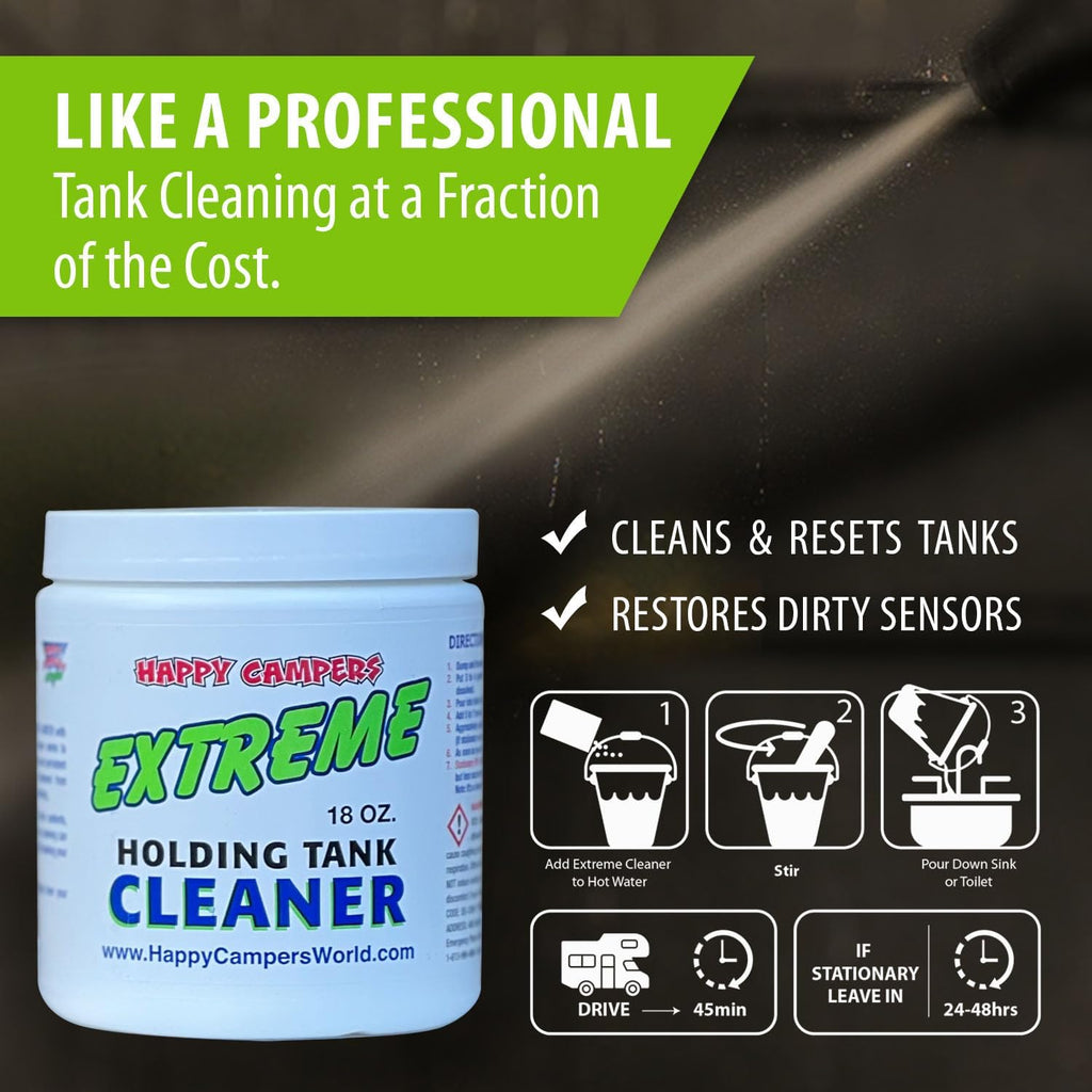 RV Black Tank Cleaner, Sensor & Holding Tank Cleaner | Deep Cleans Holding Tanks & Sensors, Helps Remove Grease