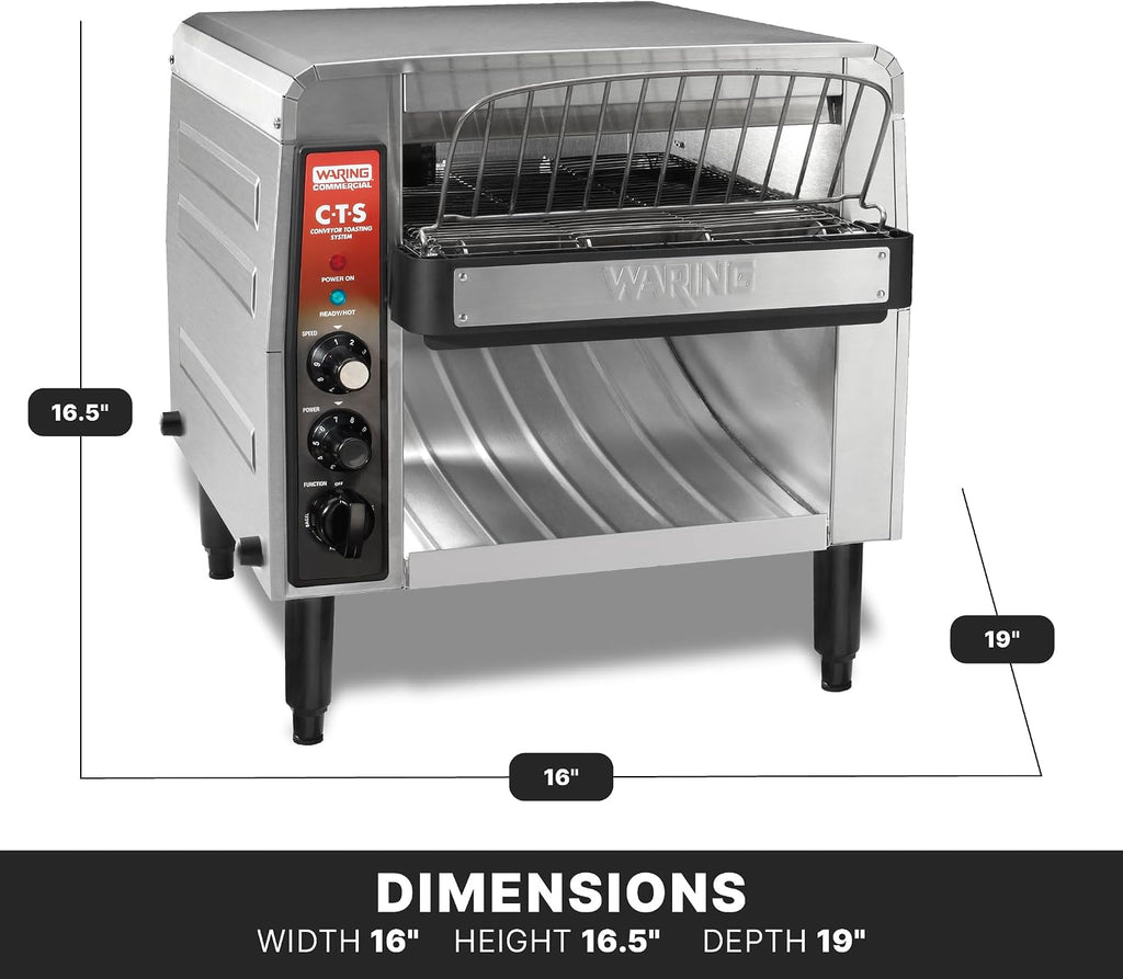 Heavy-Duty Conveyor Toaster with 1000+ Slices per Hour