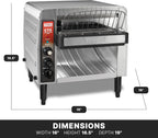 Heavy-Duty Conveyor Toaster with 1000+ Slices per Hour