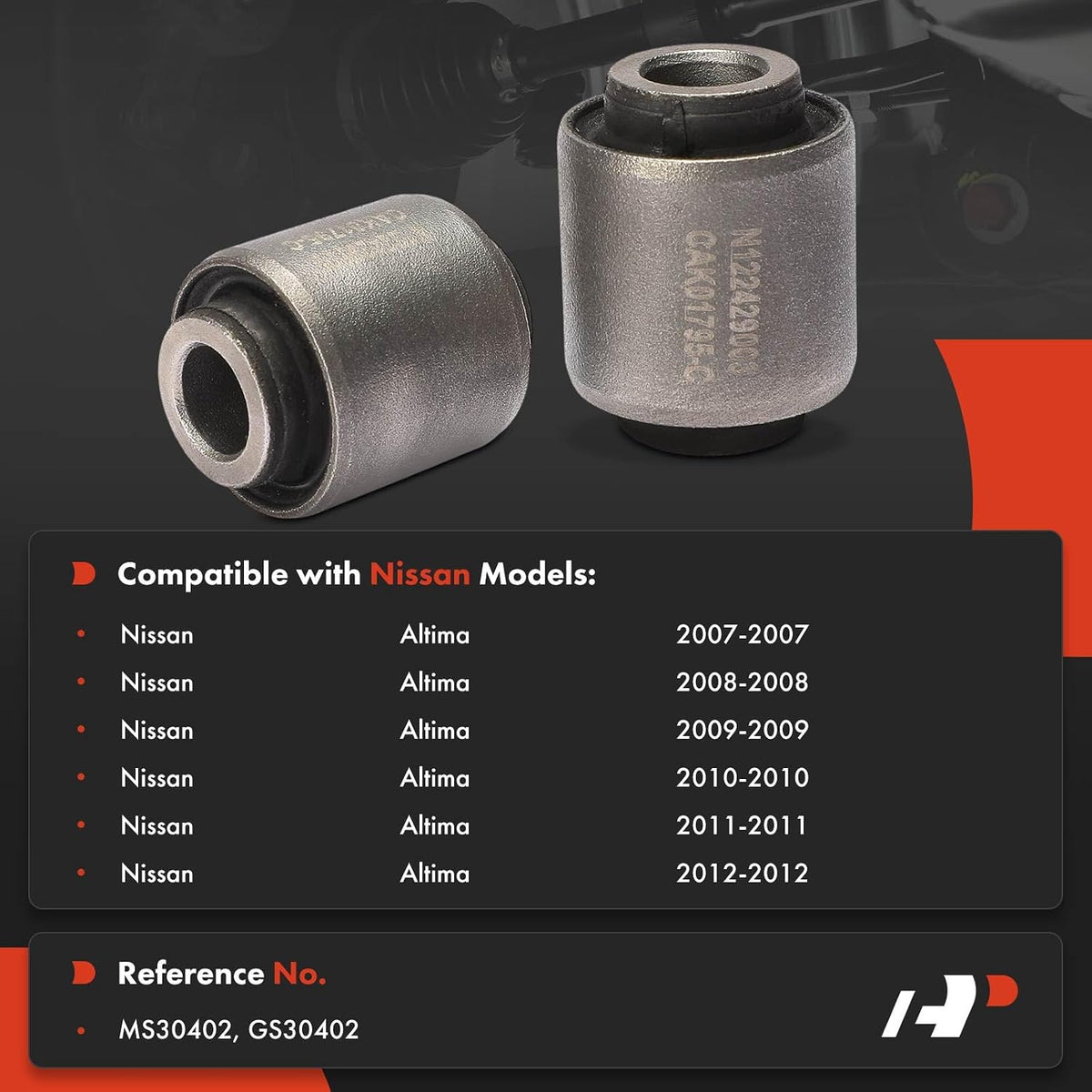 A-Premium Rear Control Arm Bushing, Compatible with Nissan